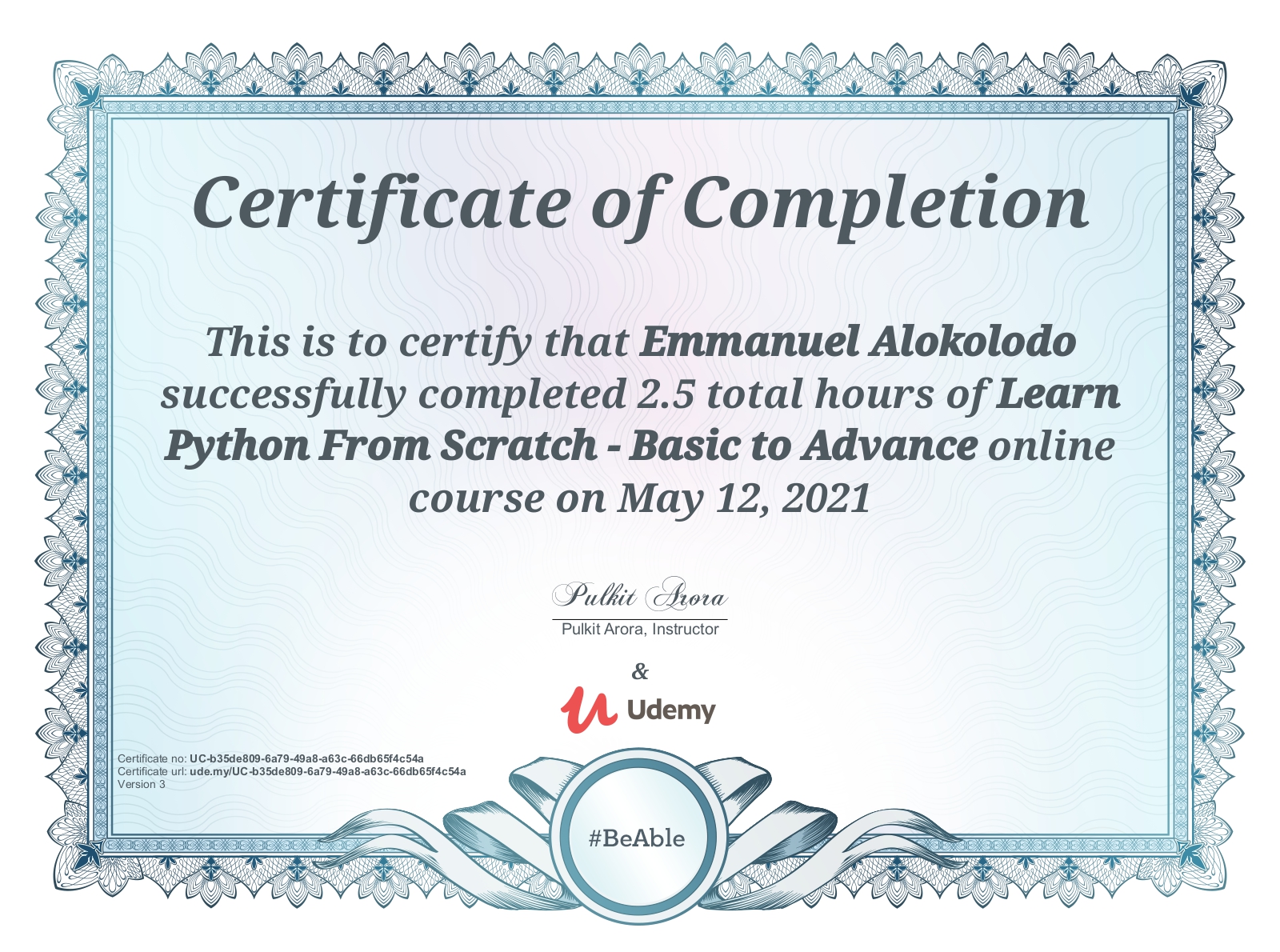 Python Cert